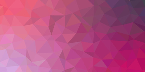 Fototapeta premium Abstract Geometric Origami Style with Gradient. Pink triangular low poly template polygonal design. Colorful fashion liquid style with gradient. 