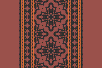 Ethnic pattern vector background. seamless pattern traditional, Design for background, wallpaper, Batik, fabric, carpet, clothing, wrapping, and textile. ethnic pattern Vector illustration.