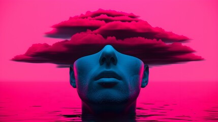Captivating and surreal human portrait photography magazine cover