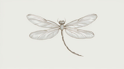dragonfly isolated on a white background