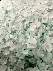 Sodium silicate, soda ash, silica, industrial and scientific ingredients. Abstract background.