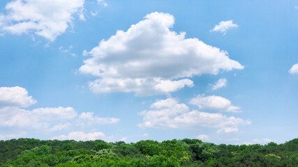 한국의 산과 구름 그리고 하늘