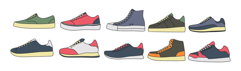 Shoes Illustration Set