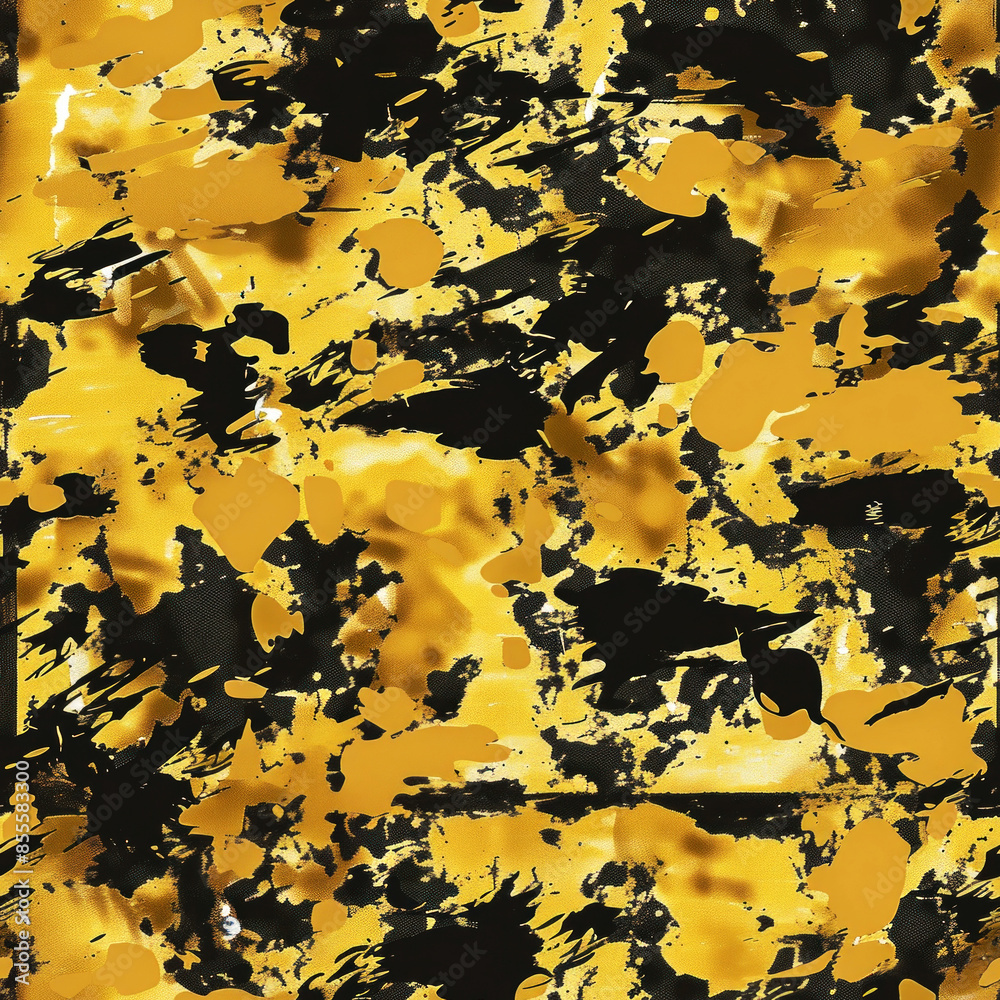 Wall mural pattern gold of camo