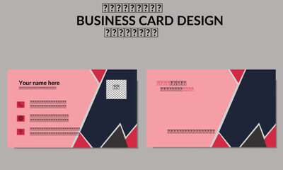 Creative corporate business card and modern clean layout
