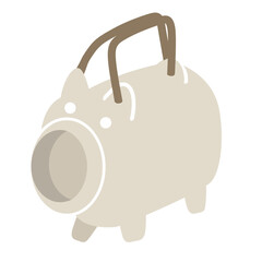 和風の夏素材ぶたの蚊取り線香のイラスト