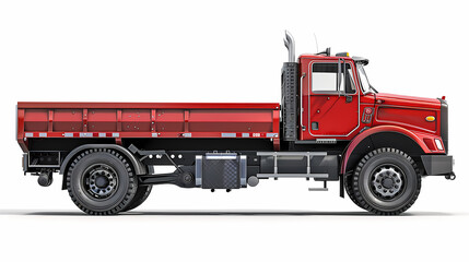 Fototapeta premium Ftat truck isolated on white background vector image