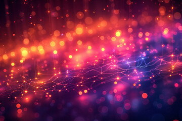 Obraz premium A colorful, abstract background with many small dots