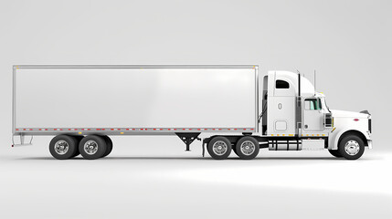 Truck template isolated on white background vector image