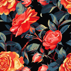 pattern of rose flower