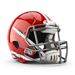 Fototapeta premium Helmet and american football ball 