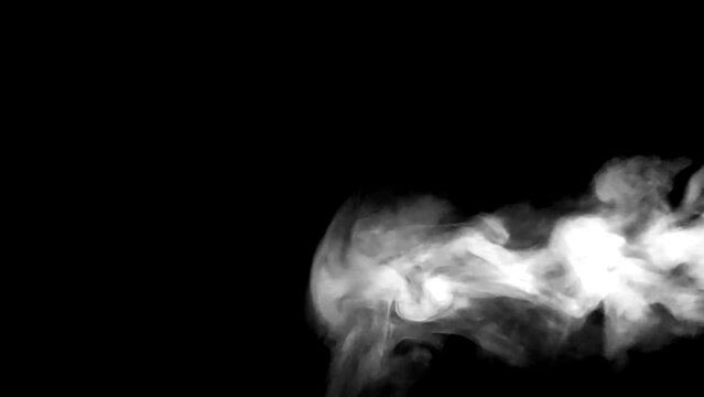 Smoke effect with black screen