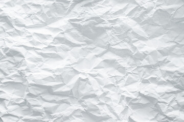 White Paper Texture background. Background of abstract shapes of crumpled white paper with space paper for text