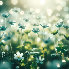 four leaf clover.Generative AI