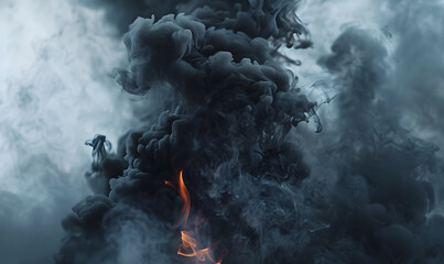 fire spark burn on dark background