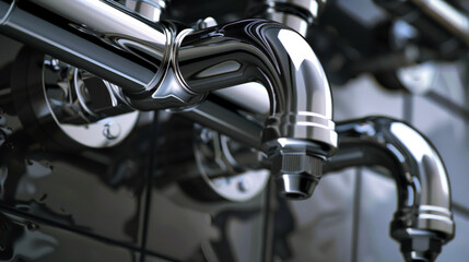 Obraz premium background plumbing any angle --ar 16:9 --style raw Job ID: ff9abd64-ded2-4ea7-bb81-6a49ba5c50e0
