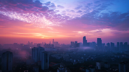 Fototapeta premium landscape of skyline