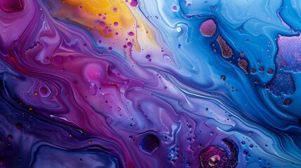 Fototapeta premium A cosmic-inspired artwork using mixed media techniques.