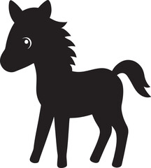 horse silhouette vector illustration image