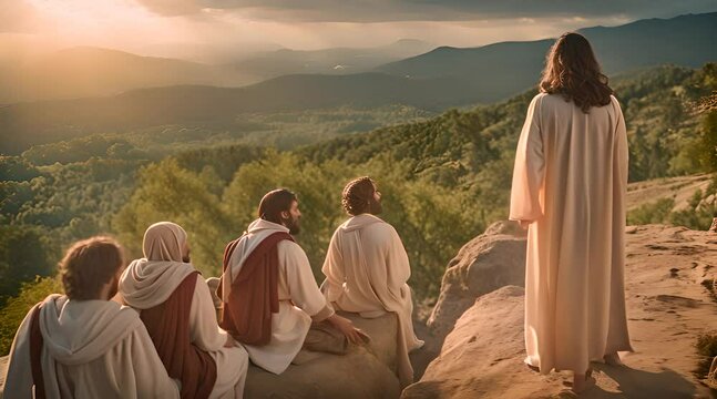 Jesus Christ. Overcoming Temptations and Preaching Salvation