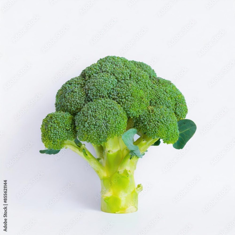 Wall mural Broccoli isolated on white background