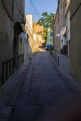 Deserted street in the city centre