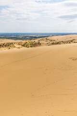 Sarykum is the largest sand dune in Europe in a protected area, as part of the Dagestan Nature Reserve, Russia