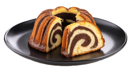 Delicious homemade marble pound cake