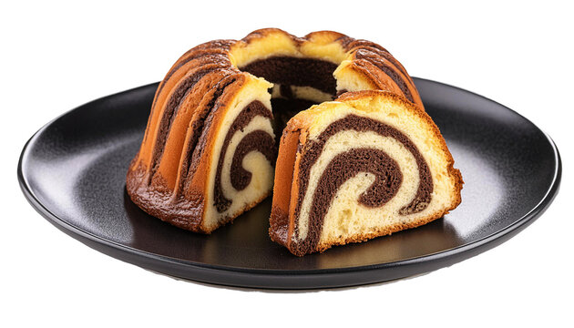 Delicious homemade marble pound cake