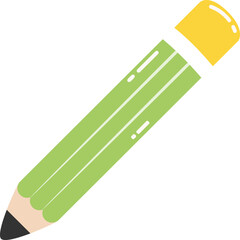 Pencil icon stationery illustration