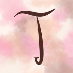 Letter C vector logo icon design aesthetic style illustration. C letter initial logo design, vector template. Beautiful of letter C with pink pastel background. Aesthetic font of letter C 