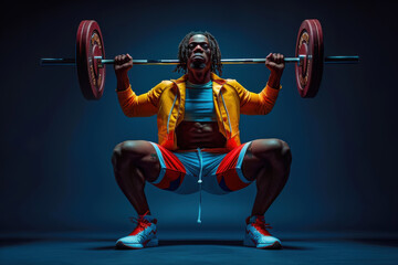 Intense Evening Weightlifting Session