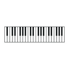 Fototapeta premium Piano keyboard Illustration