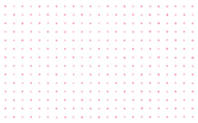 手書き風のピンクのドット背景