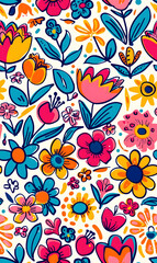 wallpaper, tiles or carpet cartoon illustrator, seamless pattern.