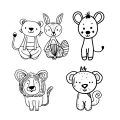 cute animal svg, farm animal svg, Animal clipart, Animal Svg, Doodle Svg, Safari animal svg, Animal Doodle Svg, Line Art Svg, Animal Face Svg, Jungle Animal Svg, Animal Head Svg, Woodland Animals Svg,