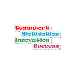 Teamwork Motivation Innovation icon isolated on transparent background