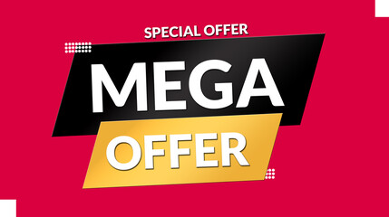 Mega Offer Sale Banner Design