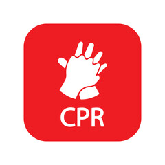 heart cpr medical icon vector design
