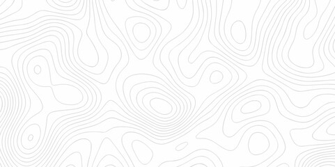 Vector geography landscape Topo contour map on white background, Topographic contour lines. Seamless pattern with lines Topographic map. Geographic mountain relief diagram line wave carve pattern.
