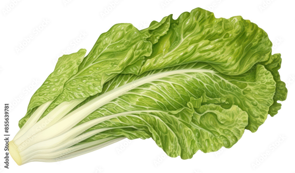 Wall mural png lettuce vintage vegetable plant.