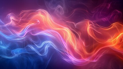 Fototapeta premium Abstract neon light, fluorescent glow of neon lights, illustration of exhibition background.