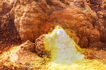 Danakil depression in Ethiopia