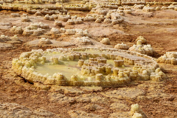 Danakil depression in Ethiopia