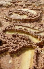 Danakil depression in Ethiopia