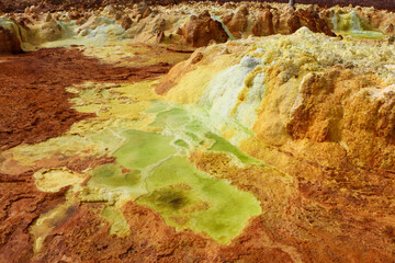 Danakil depression in Ethiopia