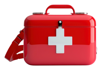 PNG Red first aid kit bag stethoscope furniture.