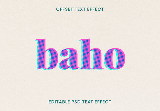 Offset Text Effect