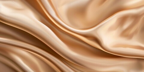 Obraz premium Luxurious Beige Fabric Drape Elegance