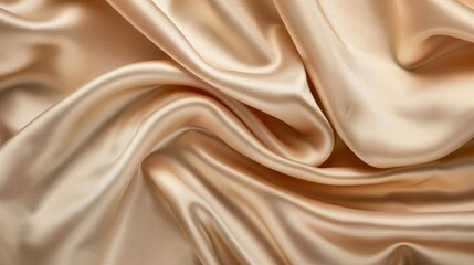 Fototapeta premium Luxurious Beige Fabric Drape Elegance